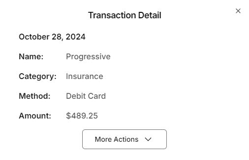 Transaction Detail